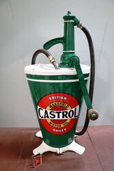 Vintage Gear Oil Dispenser Restored in Castrol Livery 