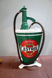 Vintage Gear Oil Dispenser Restored in Castrol Livery 