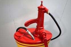 Vintage Gear Oil Dispenser Restored in Shell Stickman Livery