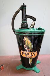 Vintage Gear Oil Dispenser Restored in POLLY Livery 