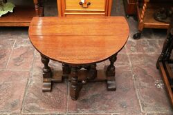 C20th Miniature Oak Gate Leg Table 