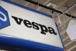 A Genuine Retro VESPAPIAGGIO Light Box 