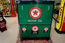 Superb Vintage 3 Pump Bread Bin in TEXACO Livery 