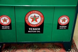 Superb Vintage 3 Pump Bread Bin in TEXACO Livery 