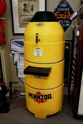 Massive Pennzoil Plastic Dispensing Oil Drum Cabinet 