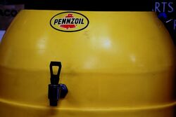Massive Pennzoil Plastic Dispensing Oil Drum Cabinet 