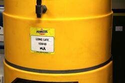 Massive Pennzoil Plastic Dispensing Oil Drum Cabinet 