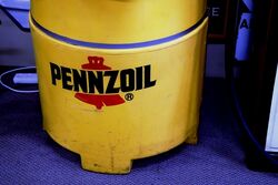 Massive Pennzoil Plastic Dispensing Oil Drum Cabinet 