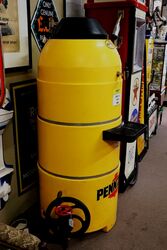 Massive Pennzoil Plastic Dispensing Oil Drum Cabinet 