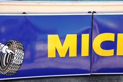 Vintage MICHELIN 2 Piece Enamel Advertising Sign 