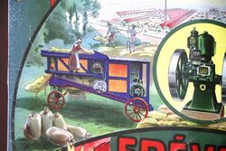 Stunning 1913 FP Wintenberger Farming Framed Calendar Poster        oster