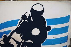A Vintage Duckhams Motor Cycle Dealer Swivel Sign 