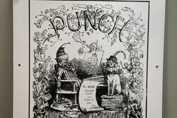 Contemporary Punch Pictorial Enamel Sign   