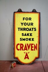 Vintage Craven and39and39Aand39and39 Double Sided Advertising Sign 