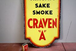 Vintage Craven and39and39Aand39and39 Double Sided Advertising Sign 