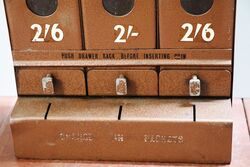 A Vintage Cigarette Wall Mounted Vending Machine