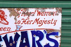 Antique Dewarand39s Perth Whisky Enamel Adv Sign 