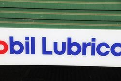 Genuine Mobil Lubrication Acrylic Strip Sign 