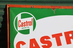 Vintage  Castrol Z Motor Oil Enamel Advertising Sign 