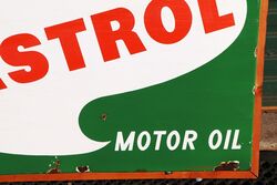 Vintage  Castrol Z Motor Oil Enamel Advertising Sign 