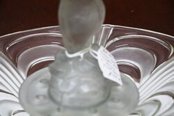 Art Deco 3 Piece clear and frosted glass Libochovice +39Peguin+39 Float Bowl