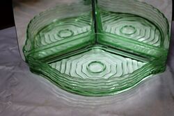 Art Deco Muller and co September Morn Mirror Back Float Bowl 