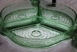 Art Deco Muller and co September Morn Mirror Back Float Bowl 