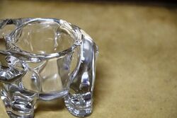 Classic Clear Glass Elephant Toothpick Holder 