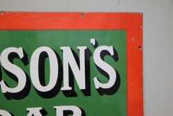 A Lovely Vintage Hudsonand39s Soap Enamel Advertising Sign 