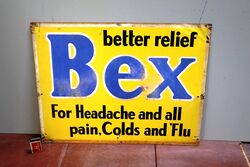 Vintage Australian BEX Tin Advertising Sign 