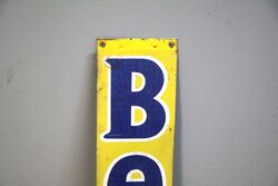 Vintage Small BEX Tin Strip for Better Relief Adv Sign
