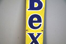 Vintage Small BEX Tin Strip for Better Relief Adv Sign