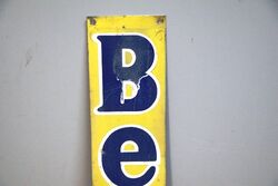 Vintage Small BEX Tin Strip for Better Relief Adv Sign 