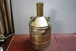 A 20 litre Weights and Measures Canister in Cylindrical Carrying Case 