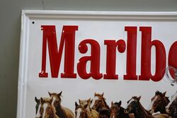 A Classic Genuine Marlboro Embossed Advertising Sign 