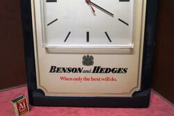 Classic Bensons and Hedges Advertising Wall Clock Working