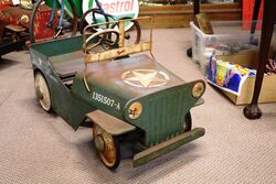 Vintage Cyclops Jeep Pedal Car in Original Condition 