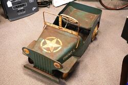 Vintage Cyclops Jeep Pedal Car in Original Condition 