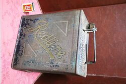 1936 Redline 2gal Running Board Fuel Can by Valor 