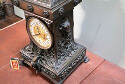 Wonderful Quality Antique French Bronze Mantle Clock 