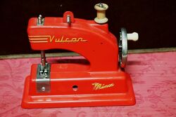 Vintage Vulcan Minor Metal Childs Toy Sewing Machine 