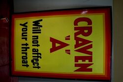 Vintage Craven  Cigarettes Enamel Advertising Sign