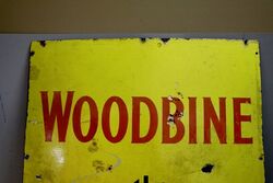 Vintage Woodbine the great little cigarette Enamel Sign 