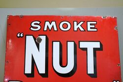 Large Vintage Nut Brown Tobacco Advertising Sign 