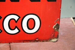 Large Vintage Nut Brown Tobacco Advertising Sign 