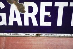 Vintage Wild Woodbine Cigarettes Pictorial Enamel Sign 