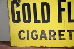 Vintage Willand39s Gold Flake Cigarettes Double Sided Enamel Sign 