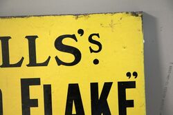 Vintage Willand39s Gold Flake Cigarettes Double Sided Enamel Sign 