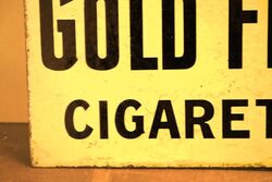 Vintage Willand39s Gold Flake Cigarettes Double Sided Enamel Sign 