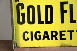 Vintage Willand39s Gold Flake Cigarettes Double Sided Enamel Sign 